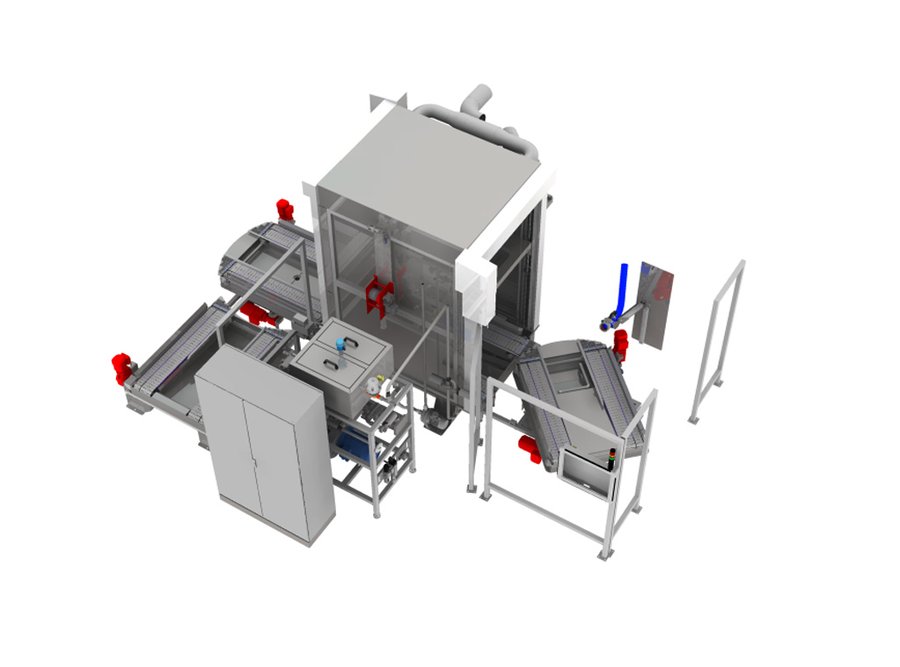 Automatic container cleaning system